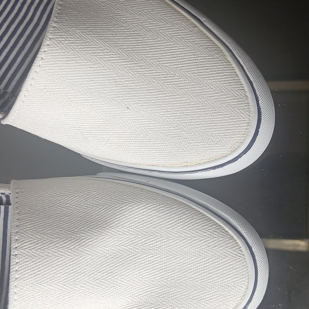 Cole Haan White Canvas Slip On Shoes Size 7.5 - Picture 14 of 14